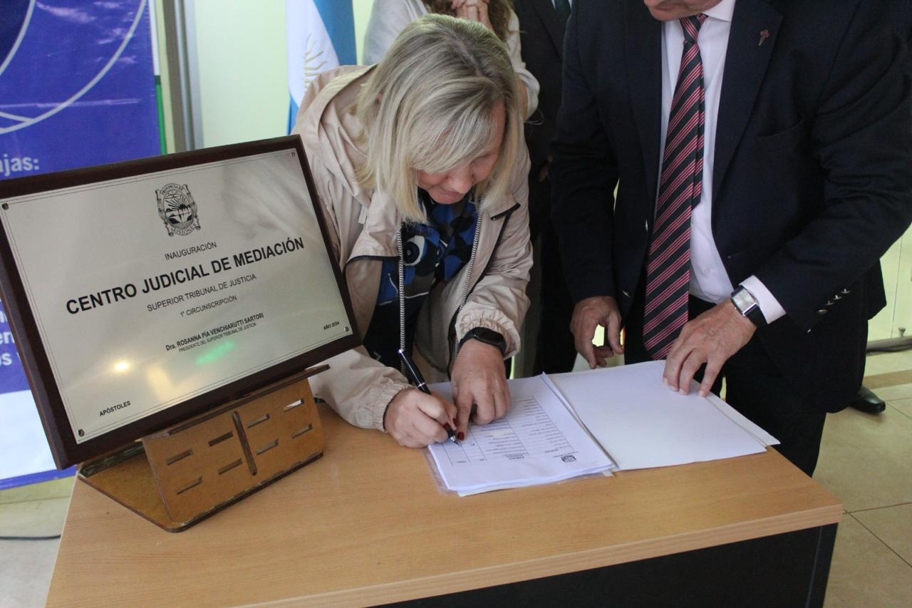 En Apóstoles inauguraron la segunda sala del Centro Judicial de Mediación de la Primera Circunscripción