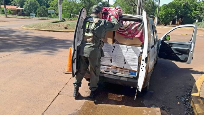 Eldorado: secuestraron un vehículo robado que transportaba cigarrillos ilegales valuados en más de $9 millones