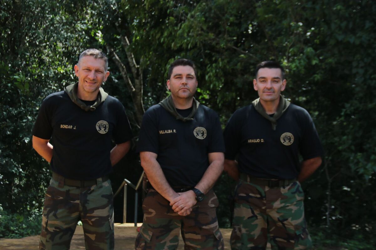Guardaparques del Grupo de Operaciones en Selva realizaron una capacitación integral en Salto Encantado