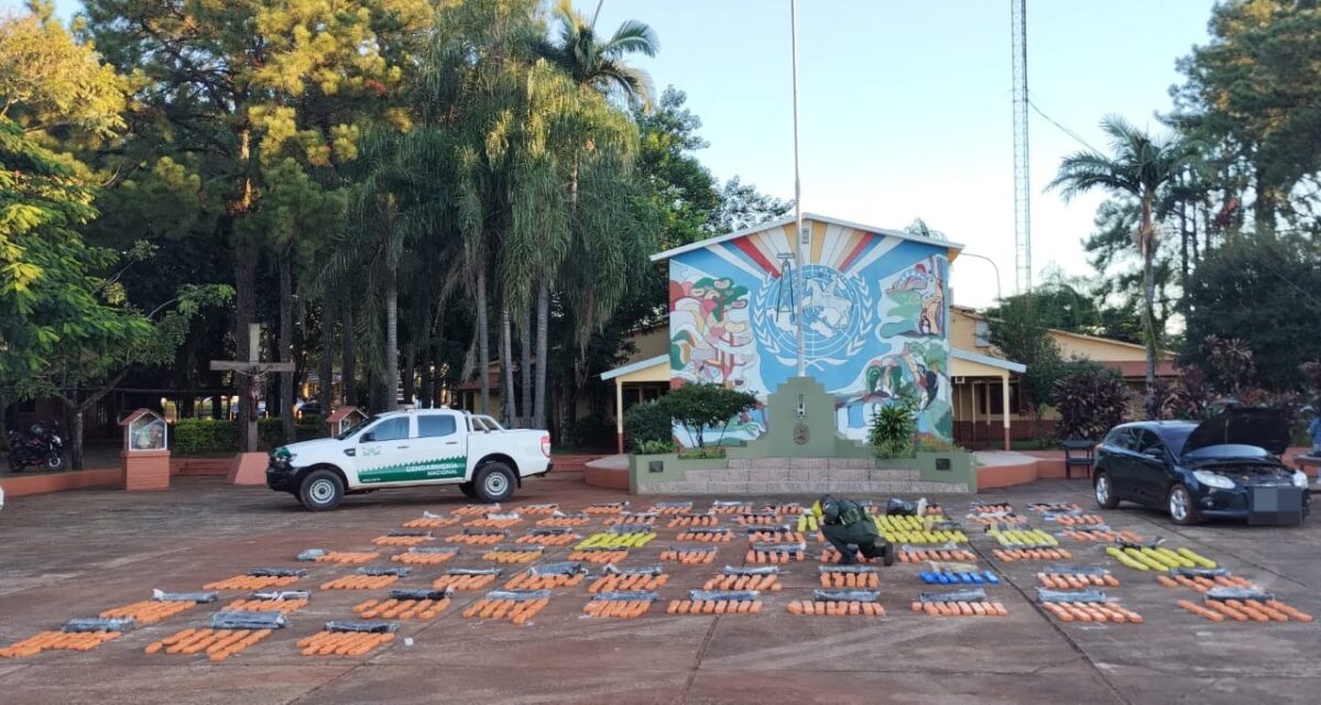 Vehículo fue hallado abandonado con 1.023 paquetes de marihuana en Campo Grande