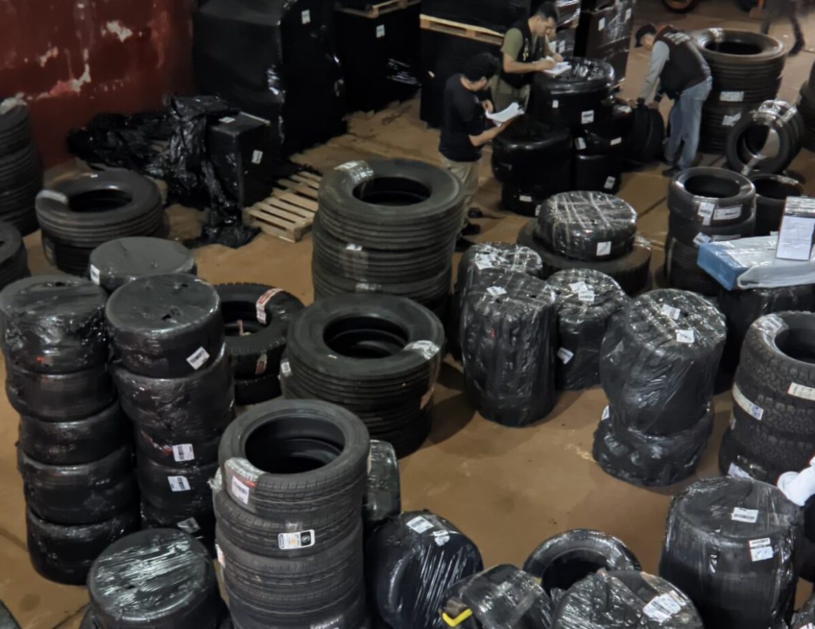 Incautaron 265 neumáticos de contrabando en Jardín América