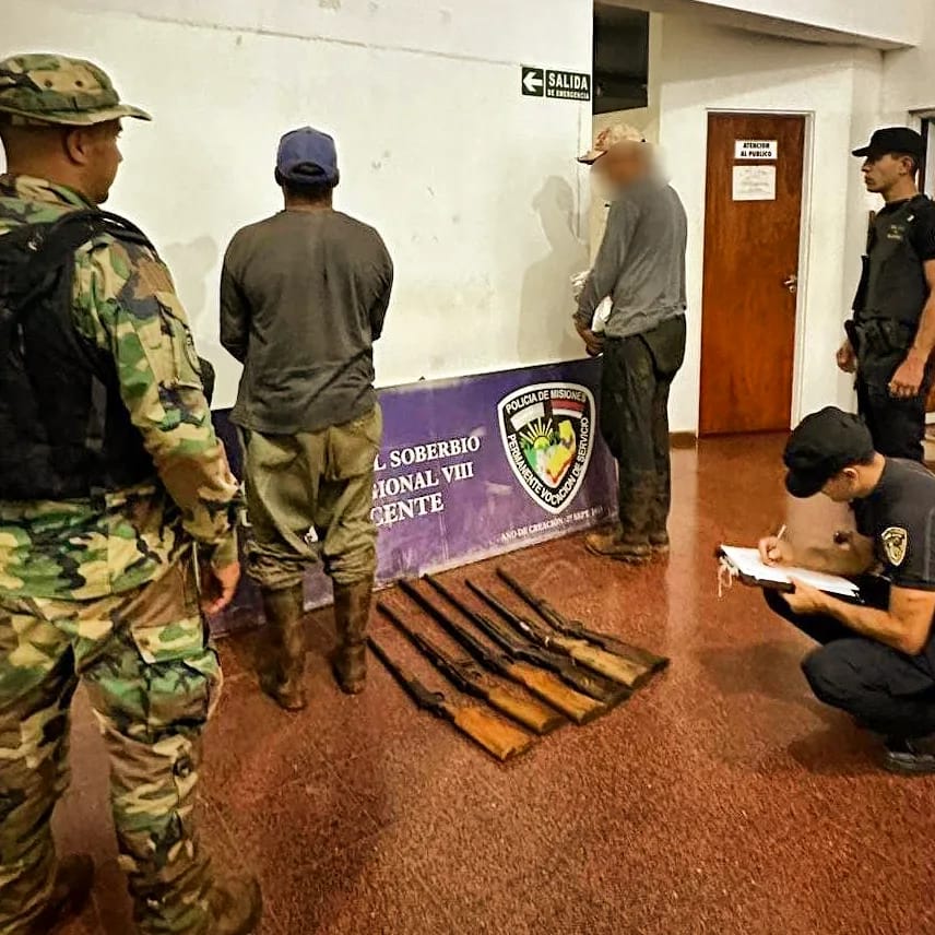 Atraparon a 6 cazadores e incautaron 9 armas en distintos operativos en Misiones 3 - 1