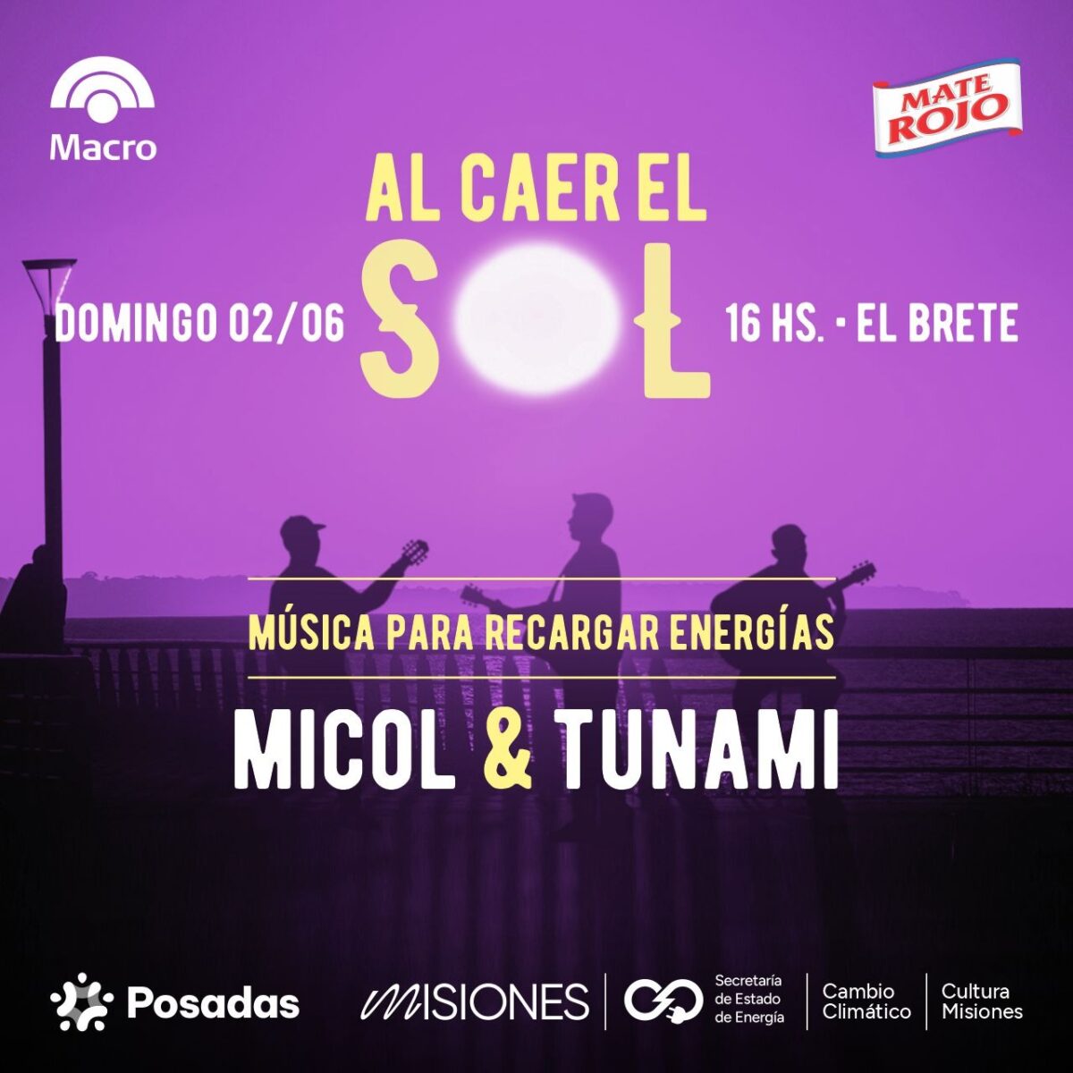 Micol y Tunami se suben al escenario de “Al caer el sol” en Playa El Brete