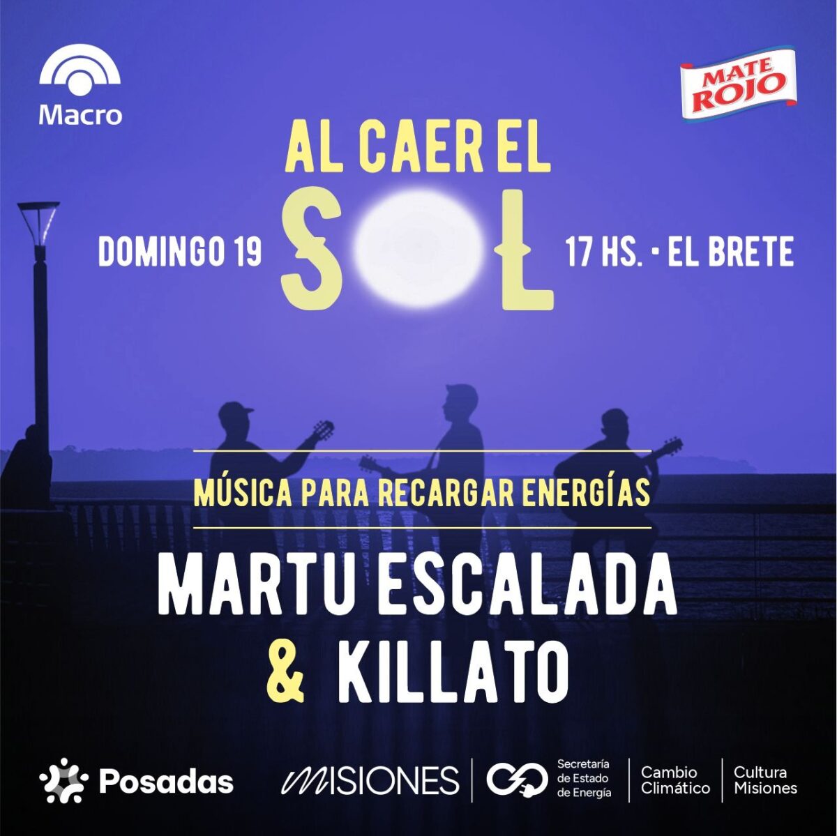 Martu Escalada y Killato: rock y música urbana este domingo “Al caer el sol" en El Brete