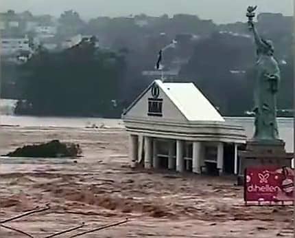 Sur de Brasil: se rompió una represa y evacúan la zona por el riesgo de derrumbe