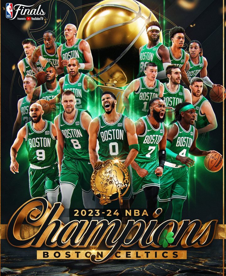 Boston Celtics gritó campeón y es el máximo ganador histórico de la NBA