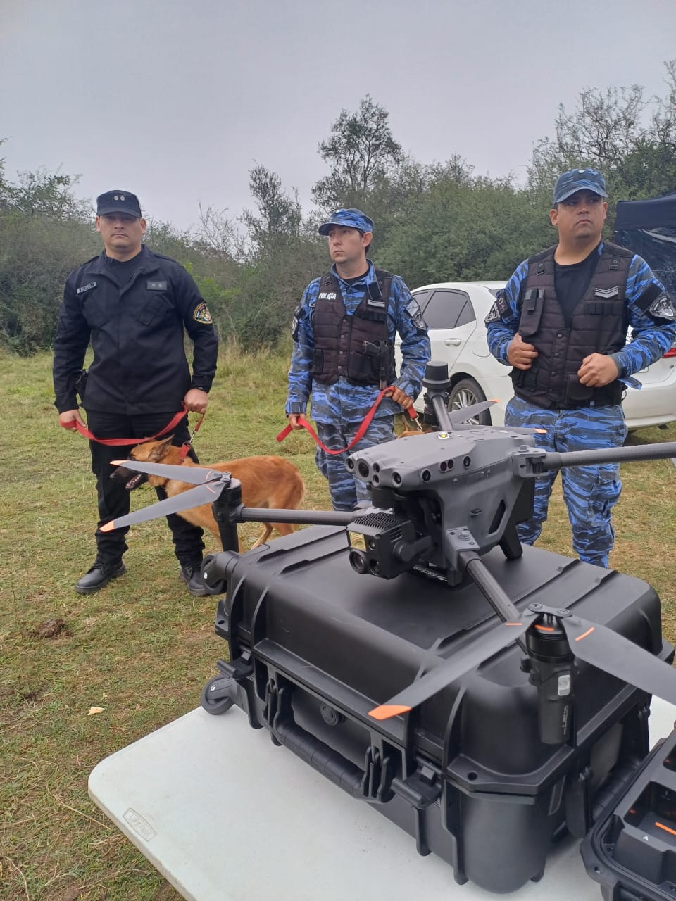 Drones y canes de la Policía de Misiones ya se encuentran realizando la búsqueda de Loan Peña en Corrientes