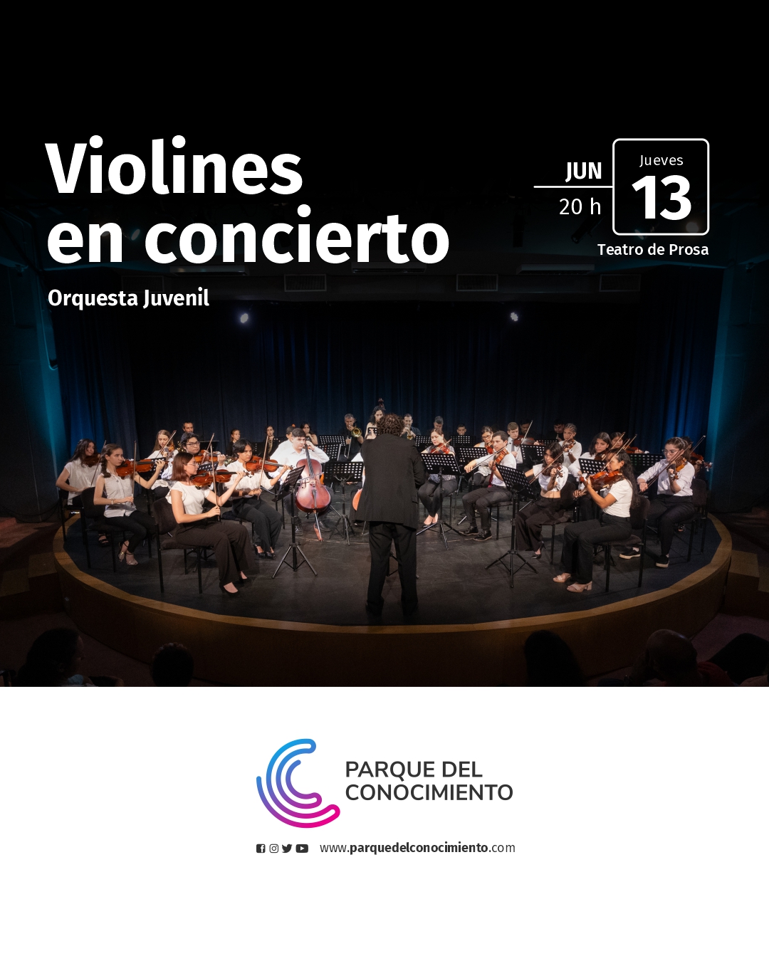 El Teatro de Prosa del Parque del Conocimiento recibe a la Orquesta Juvenil