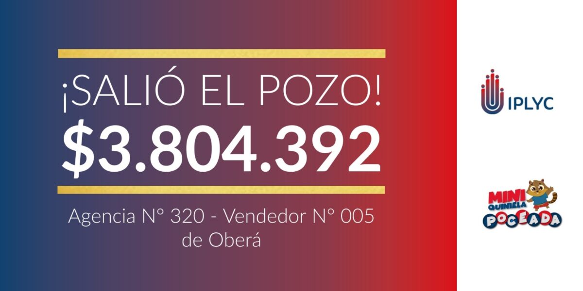 Obereño ganó casi 4 millones con la Mini Poceada