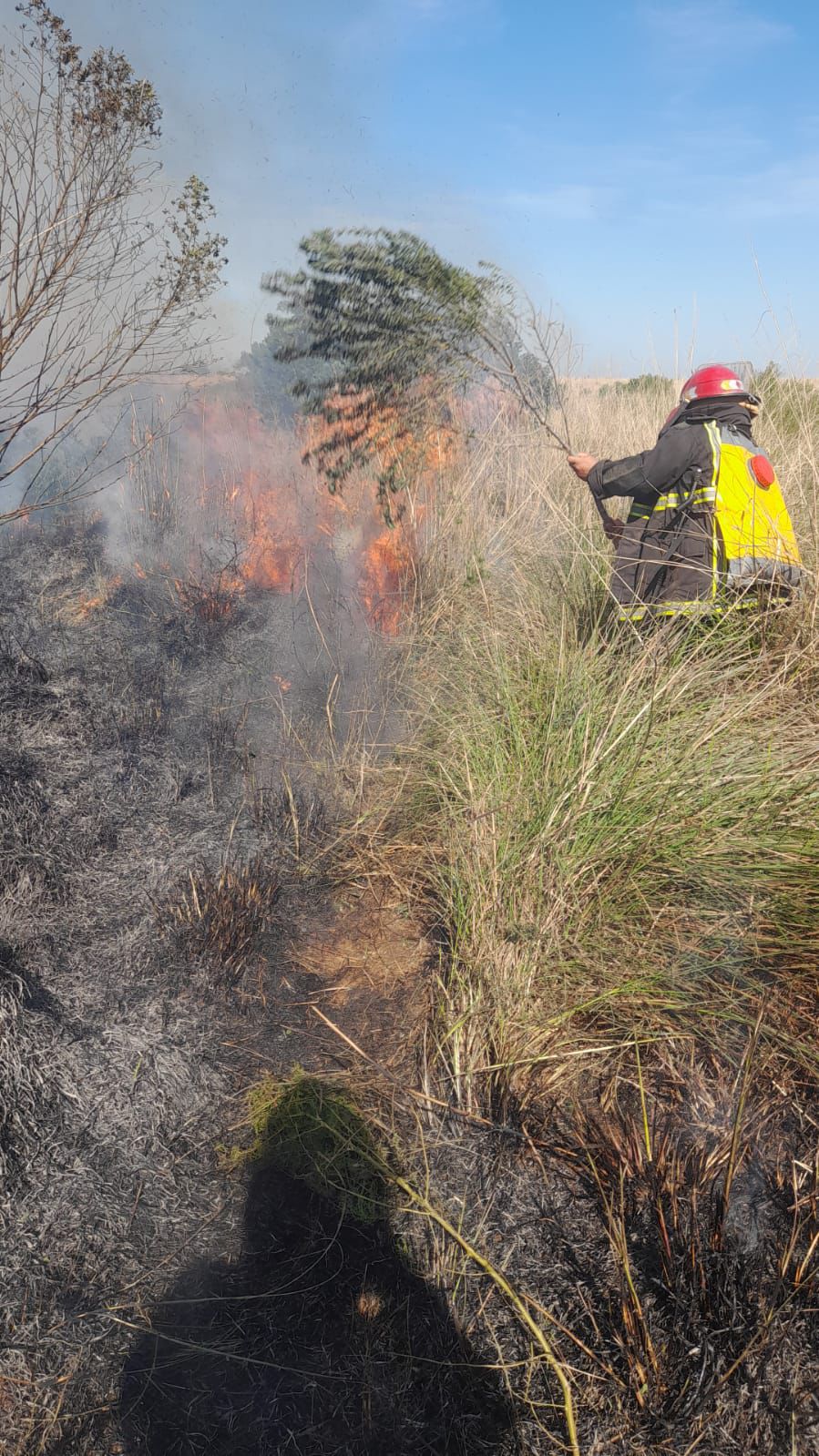 Bomberos lograron controlar incendio de más de 5 hectáreas de malezas en Posadas
