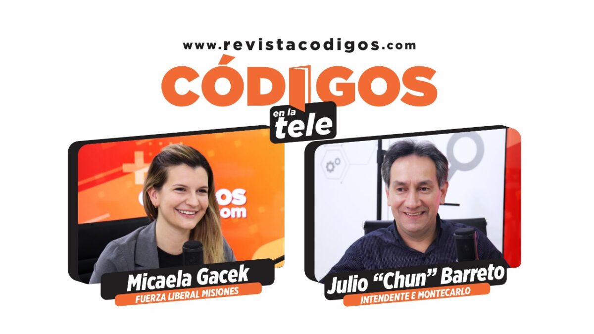 Julio “Chun” Barreto y Micaela Gacek pasaron anoche por Códigos en la Tele