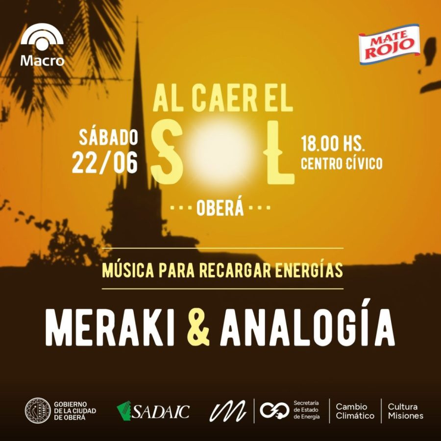 Los atardeceres musicales llegan a Oberá y Posadas con "Al Caer el Sol" 1 2 - Los atardeceres musicales llegan a Obera y Posadas con Al Caer el Sol 2 - 1