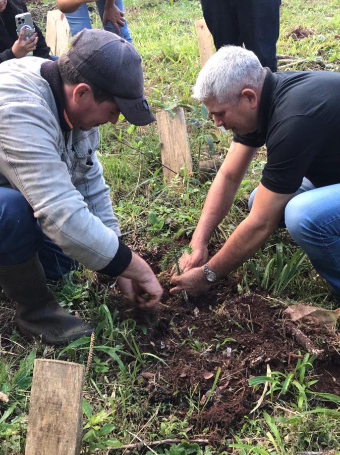 Plantaron mas de 150 arboles mediante el Pacto con la Tierra sin mal en la EFA de Los Helechos 3 - 5