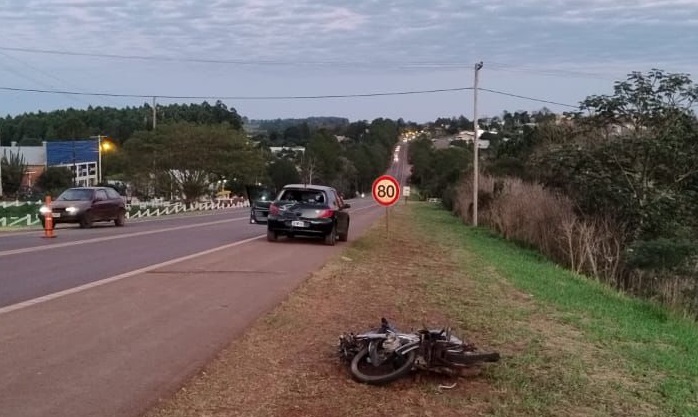 Motociclista resultó herido tras un choque en Aristóbulo del Valle