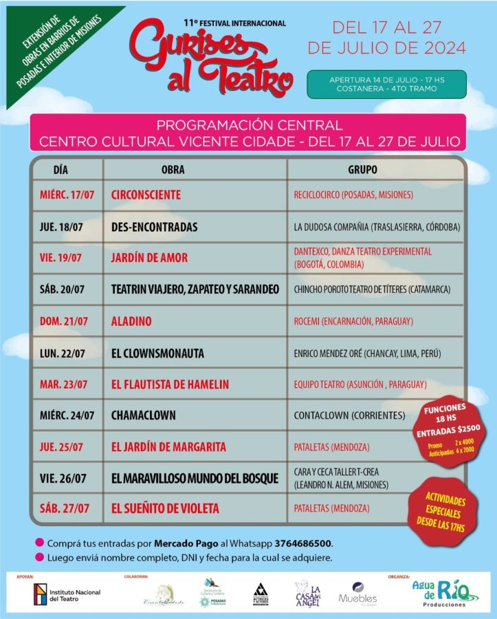 Junto a las vacaciones de invierno, llega el Festival de Gurises al Teatro 2 4 - Junto a las vacaciones de invierno llega el Festival de Gurises al Teatro 2 - 3