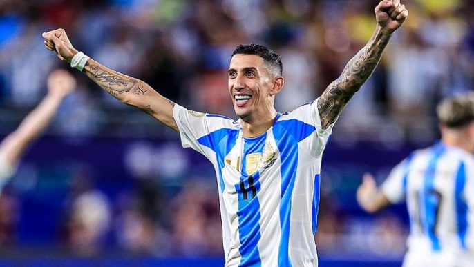 Tras el bicampeonato de América, Di María se despidió de la Selección Argentina
