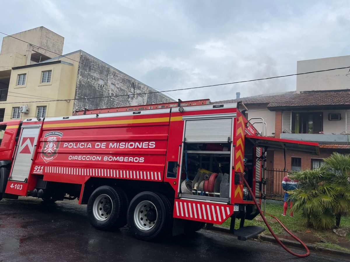 Incendio provocó daños a una vivienda en Posadas