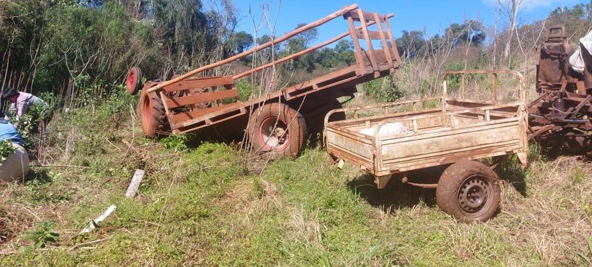 Alberdi: un maquinista falleció tras volcar su tractor