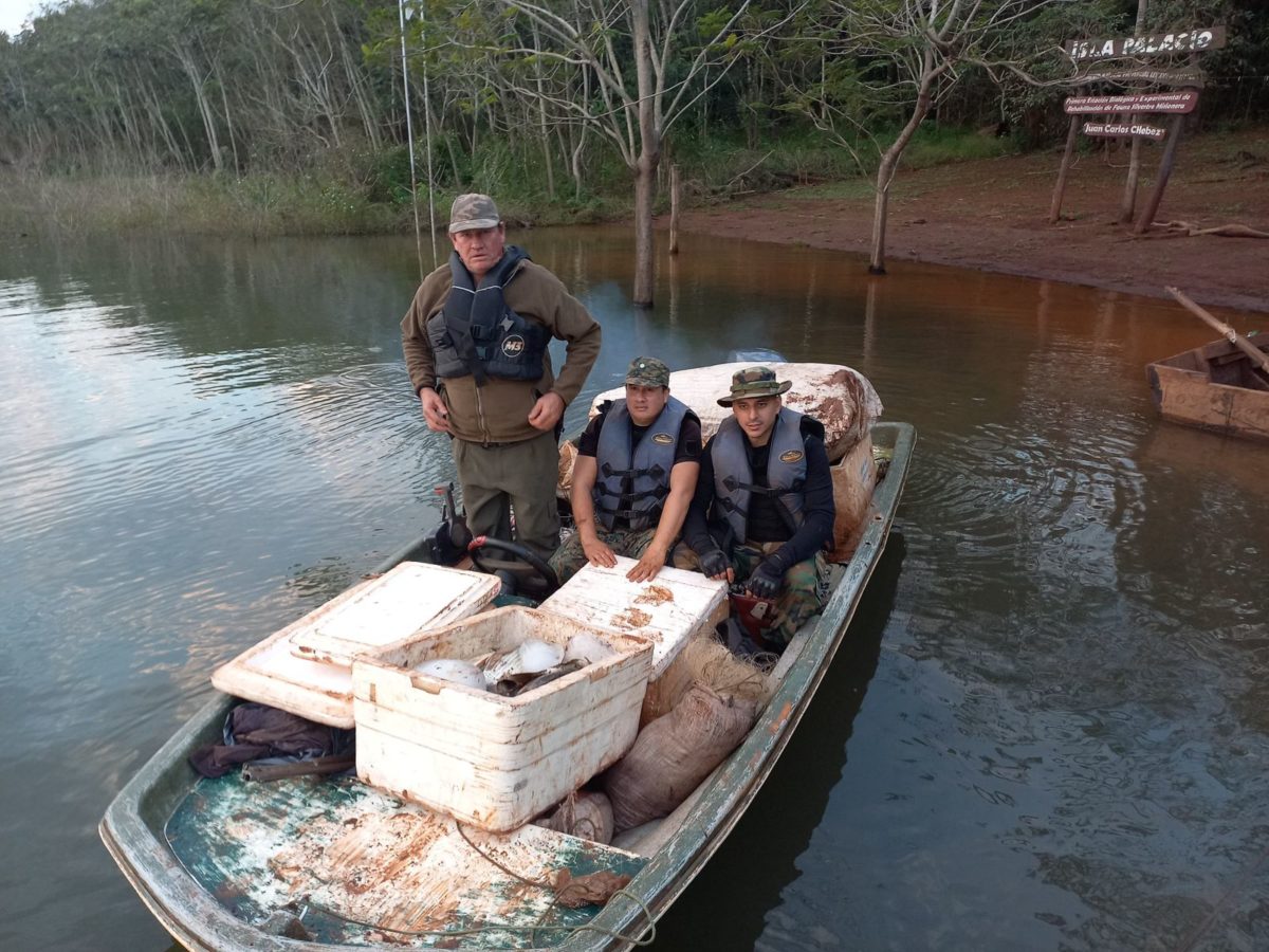Neutralizaron un campamento de cazadores furtivos en el Paisaje Protegido Lago Urugua-í