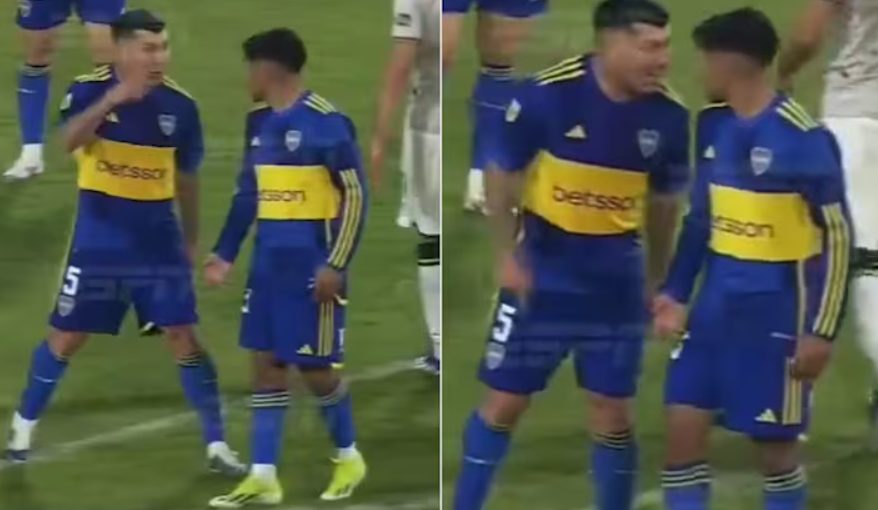 Medel se peleó con un compañero juvenil en el empate de Boca ante Defensa