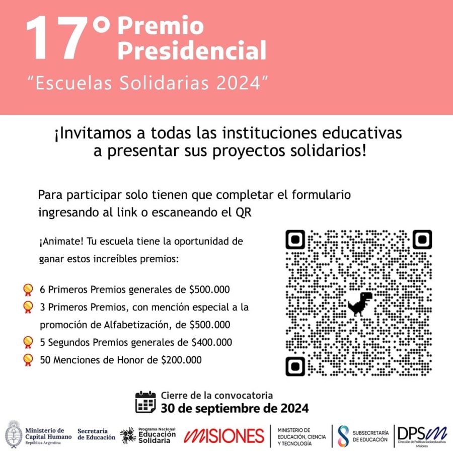 Convocan a Proyectos Escolares para el Premio Presidencial "Escuelas Solidarias" 1 2 - Convocan a Proyectos Escolares para el Premio Presidencial Escuelas Solidarias - 1