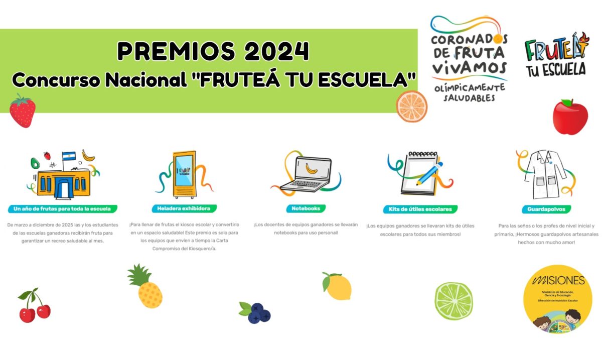 Educación renovó el convenio para continuar el concurso "Fruteá tu escuela" en Misiones