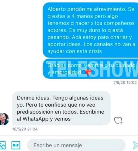 Filtraron los chats entre Florencia Pena y Alberto Fernandez 1 - 1