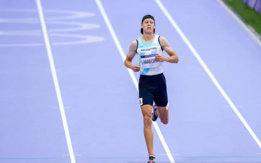Larregina no pudo clasificar a la final de los 400 metros y quedó en sexto lugar en los Juegos Olímpicos