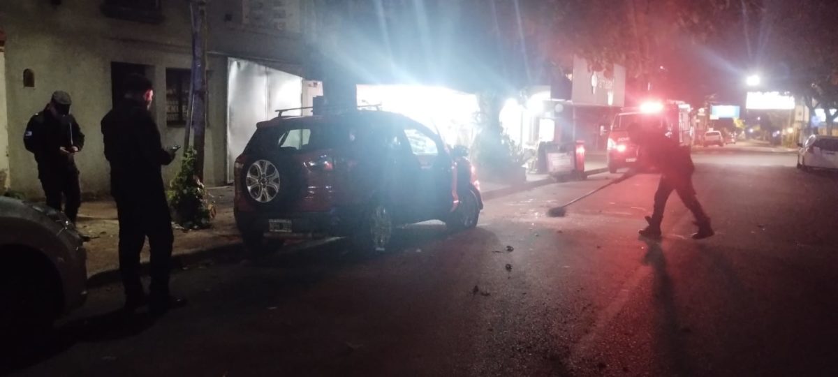Choque en pleno centro de Posadas dejó como saldo dos heridos