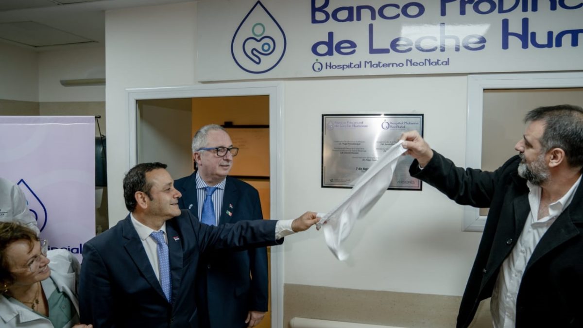 Passalacqua encabezó el lanzamiento del primer Banco Provincial de Leche Humana