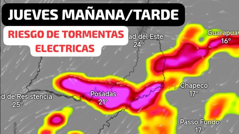 Misiones nuevamente bajo alerta meteorologica por intensas tormentas 1 - 1