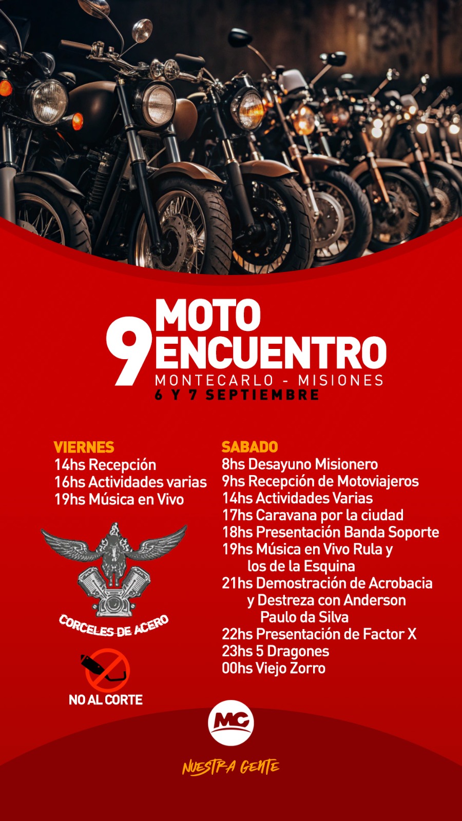 Montecarlo se prepara para el 9° Encuentro Internacional de Motos