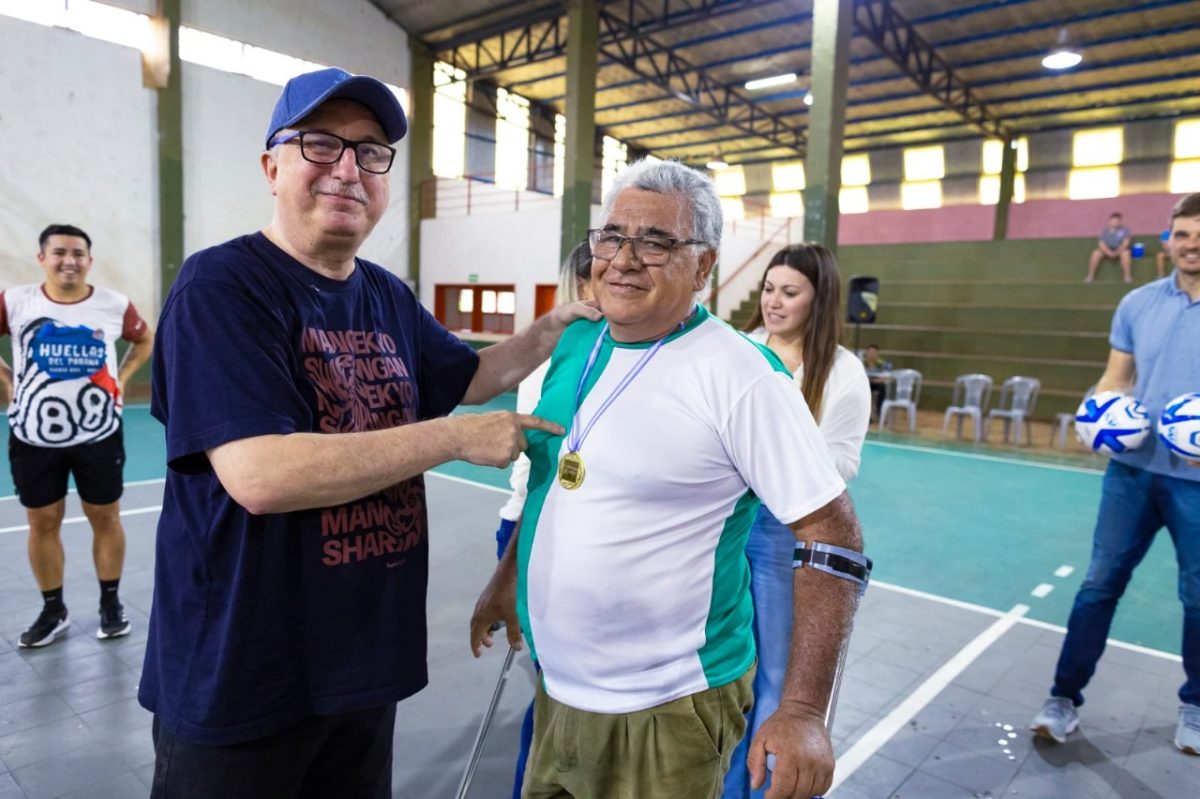 Passalacqua participó en Corpus de un partido de fútbol adaptado