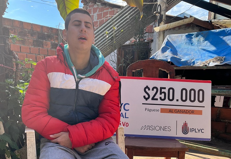 Ganador del Iplyc Social Inclusivo destinará el dinero del premio al festejo de su cumpleaños