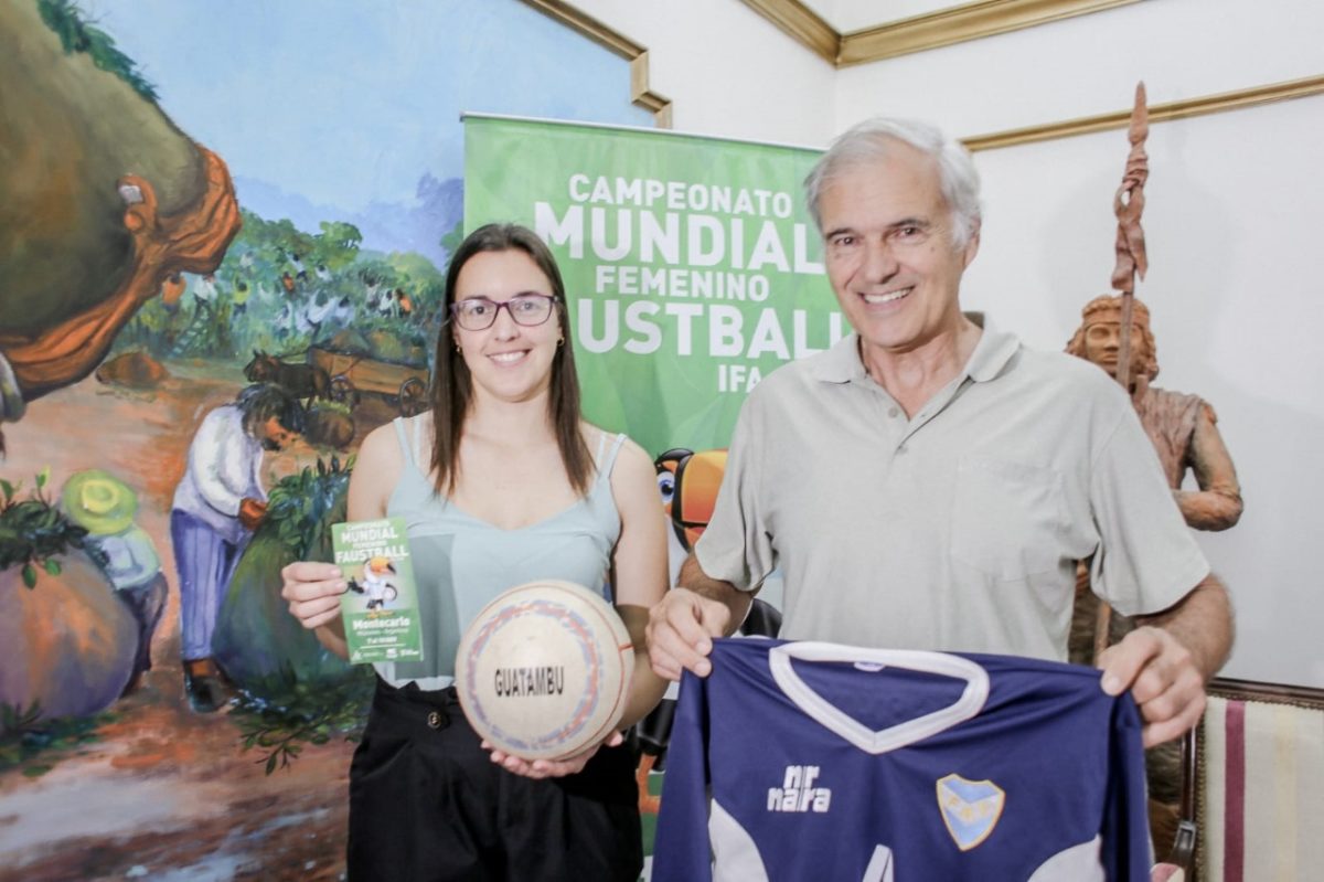 Passalacqua y Barreto encabezaron el lanzamiento del Mundial de Faustball Femenino que se realizará en Montecarlo