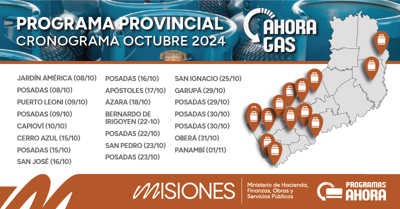 Ahora Gas: actualizaron el precio y continúa el recorrido por todo Misiones