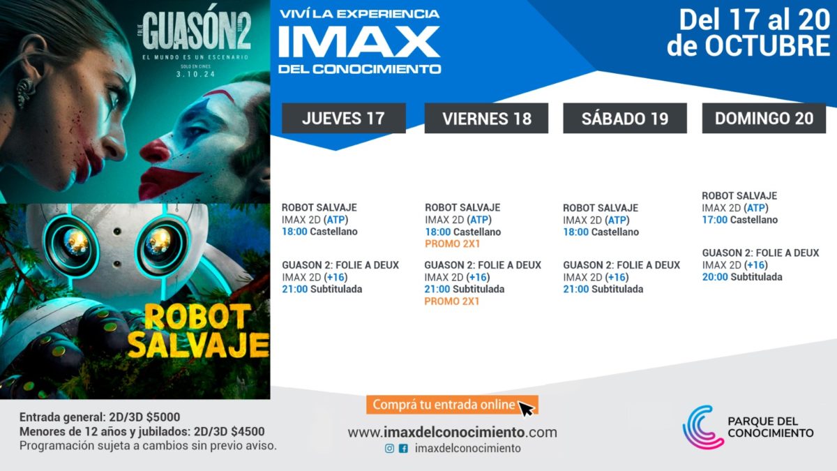 Un fin de semana salvaje de caos y aventura en el IMAX 2 - 1