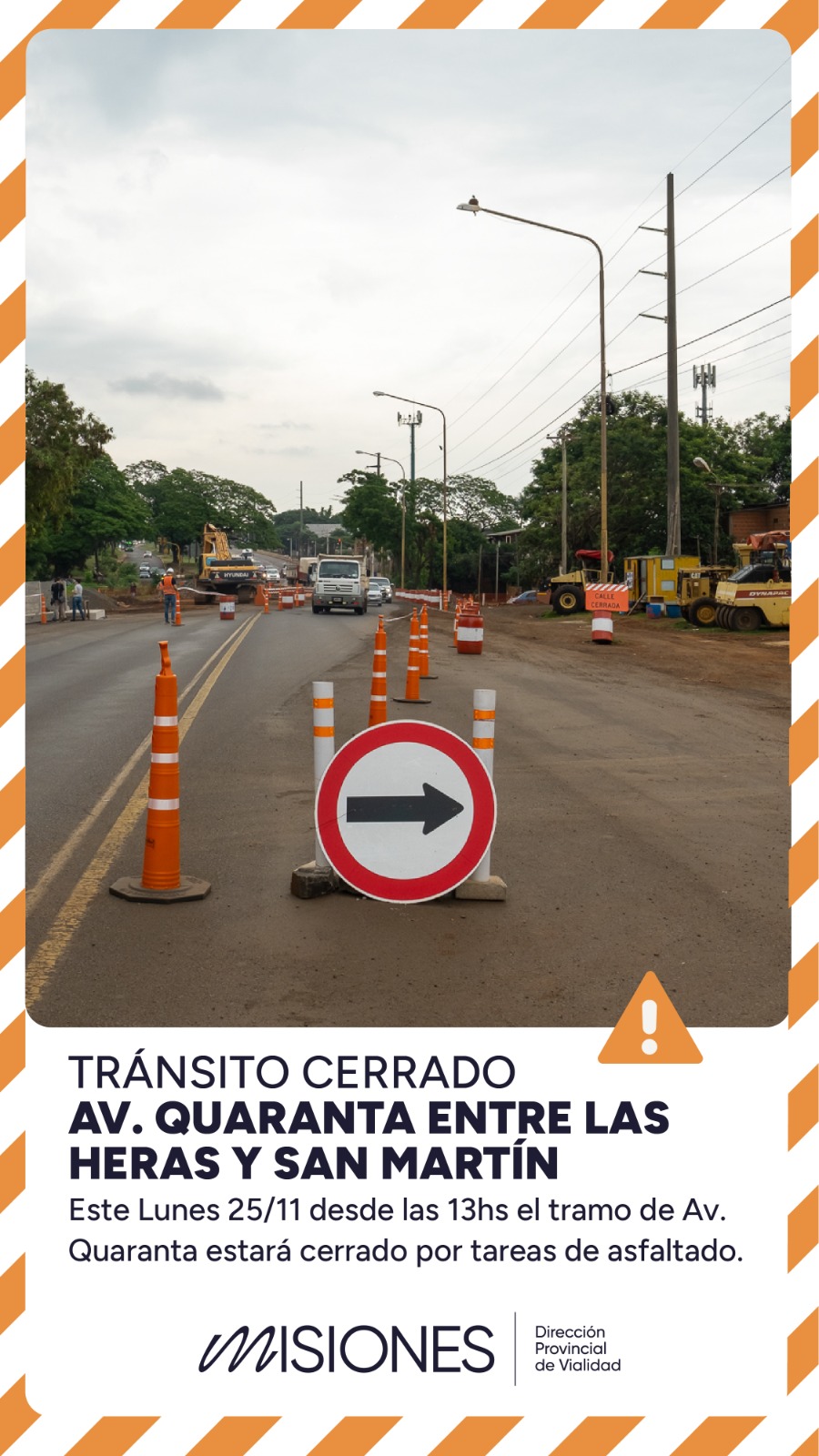 Soterramiento en Travesía Urbana de Posadas: hoy se cortará totalmente la avenida Quaranta