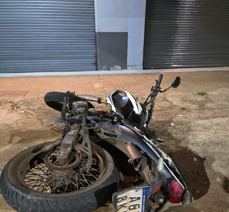 Dos motociclistas terminaron heridos tras un choque en Posadas