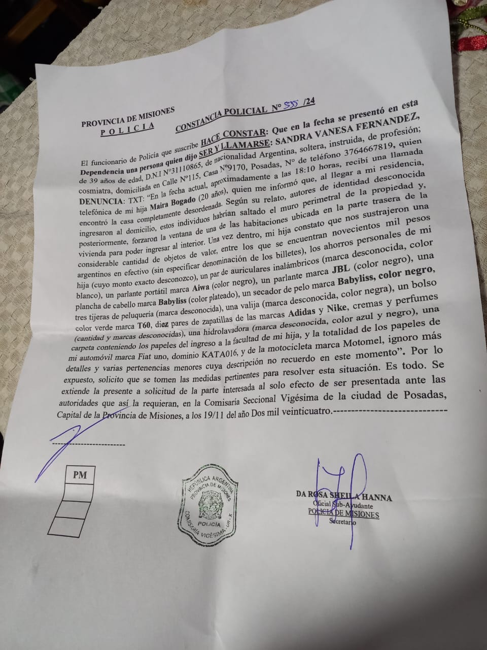 Sufrió el robo de sus ahorros para participar de un Torneo Nacional de Gimnasia e iniciaron una campaña solidaria