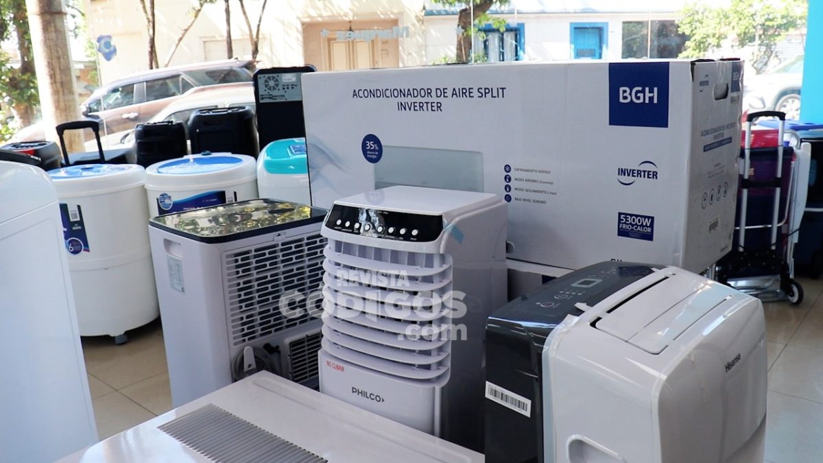 La demanda de aires acondicionados y ventiladores crece en Posadas ante el calor extremo