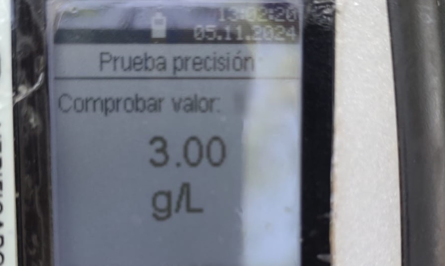 Aristóbulo del Valle: un conductor con más de 3 g/l en sangre hizo que el alcoholímetro marcara error