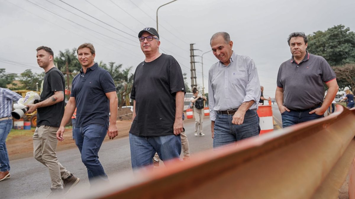 Passalacqua y Stelatto supervisaron avances del soterramiento de avenida Quaranta