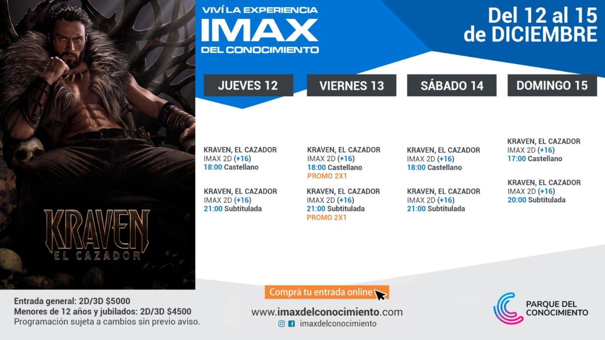 La cacería llega al IMAX con "Kraven"