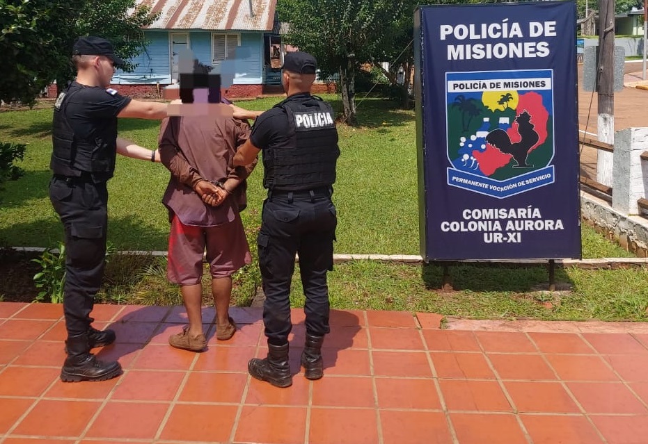 agresor detenido