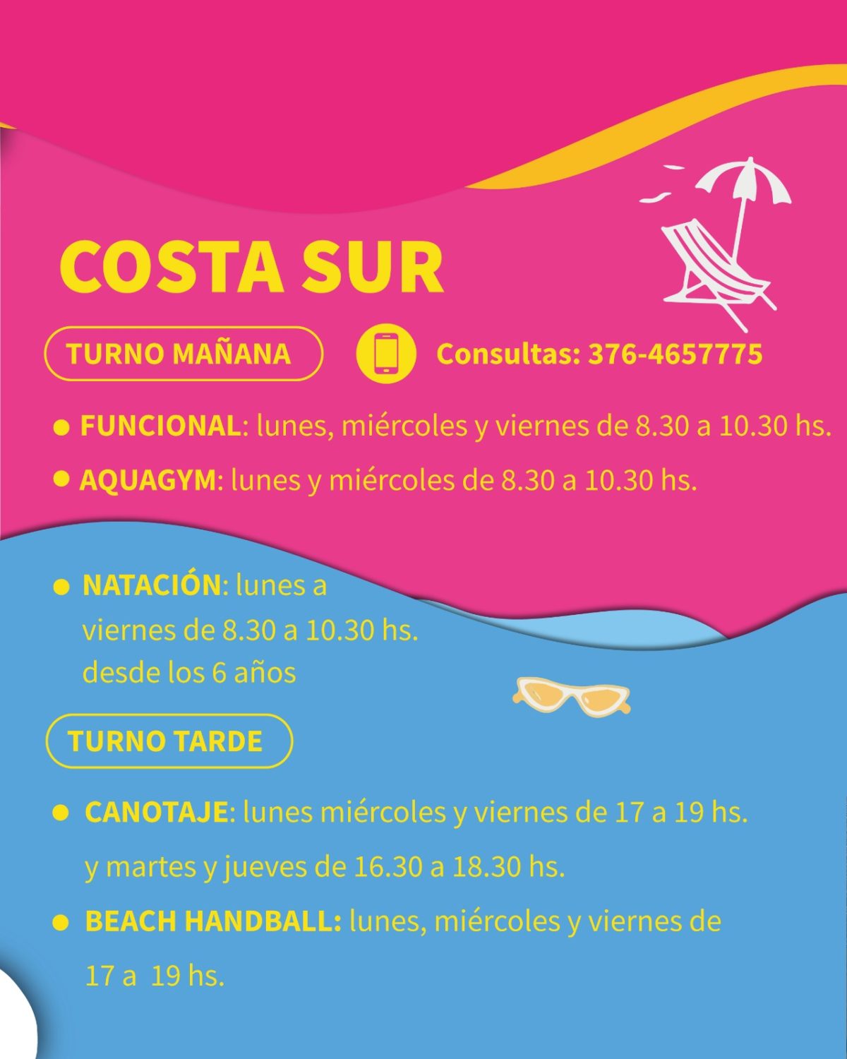 Conocé las actividades recreativas y deportivas en los balnearios de Posadas para este verano