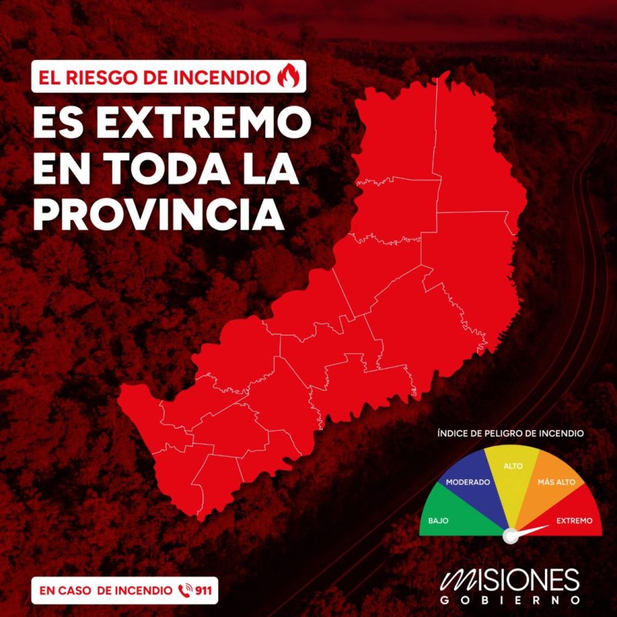 Alerta por el riesgo de incendios en Misiones: en lo que va del 2025 ya se combatieron más de 100 focos