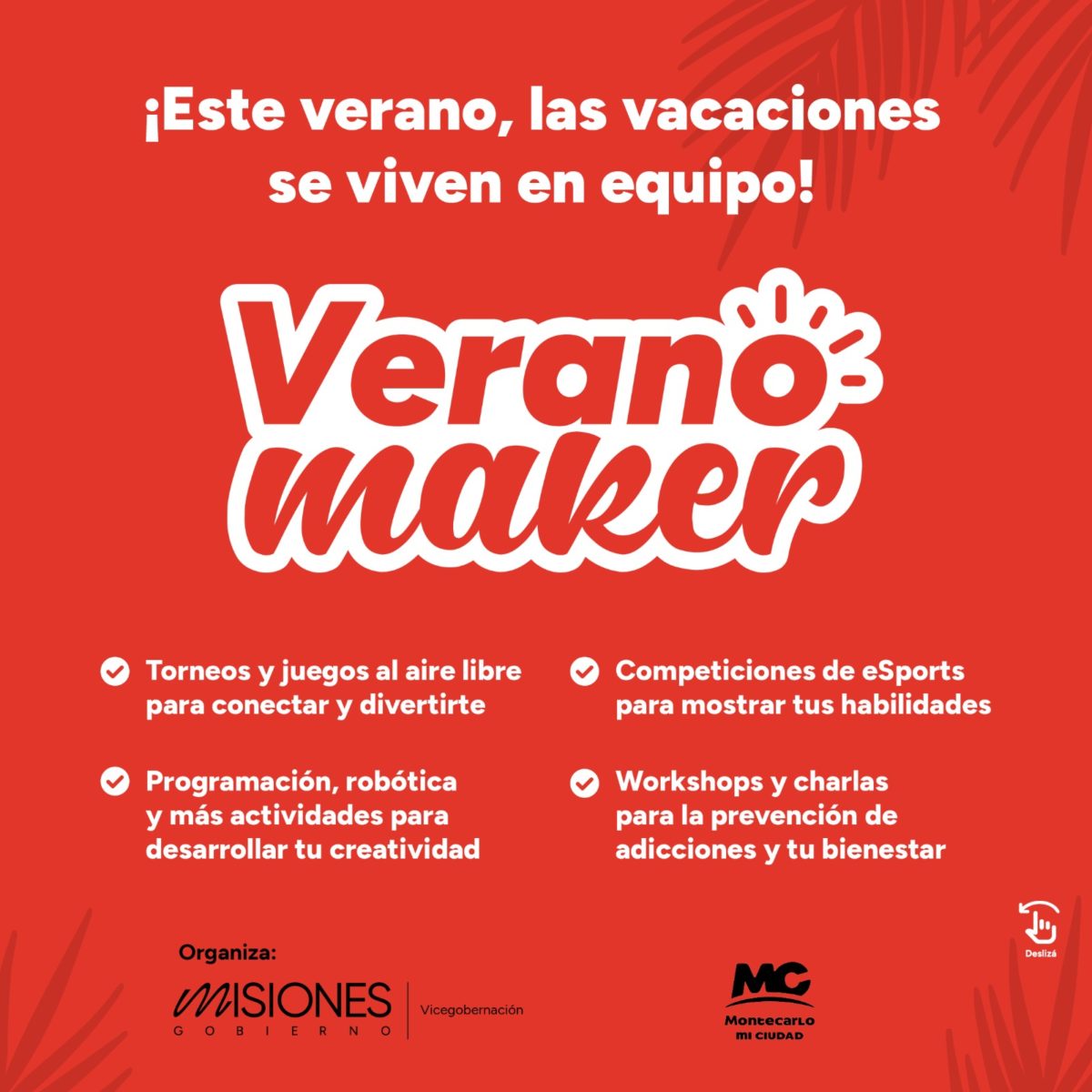 Montecarlo será sede de “Verano Maker”, un espacio gratuito de robótica para aprender y disfrutar