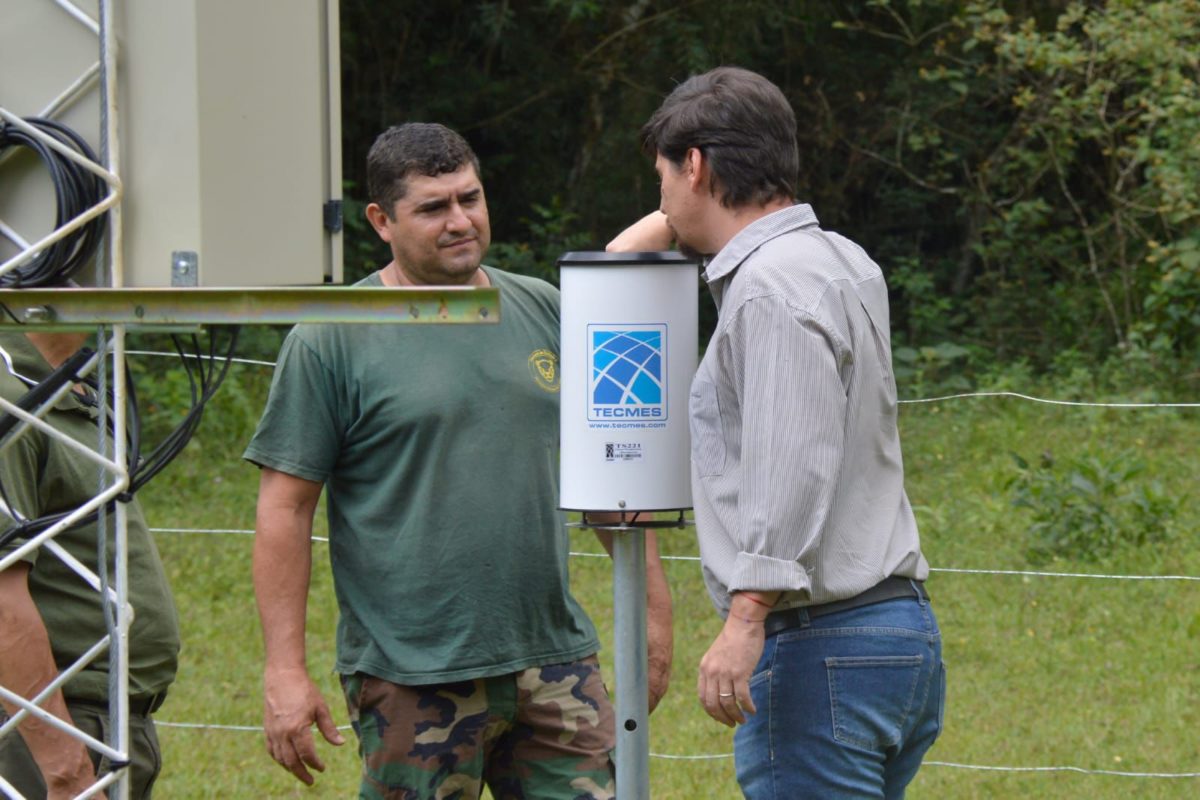 Finalizó la instalación de la estación meteorológica en Comandante Andresito