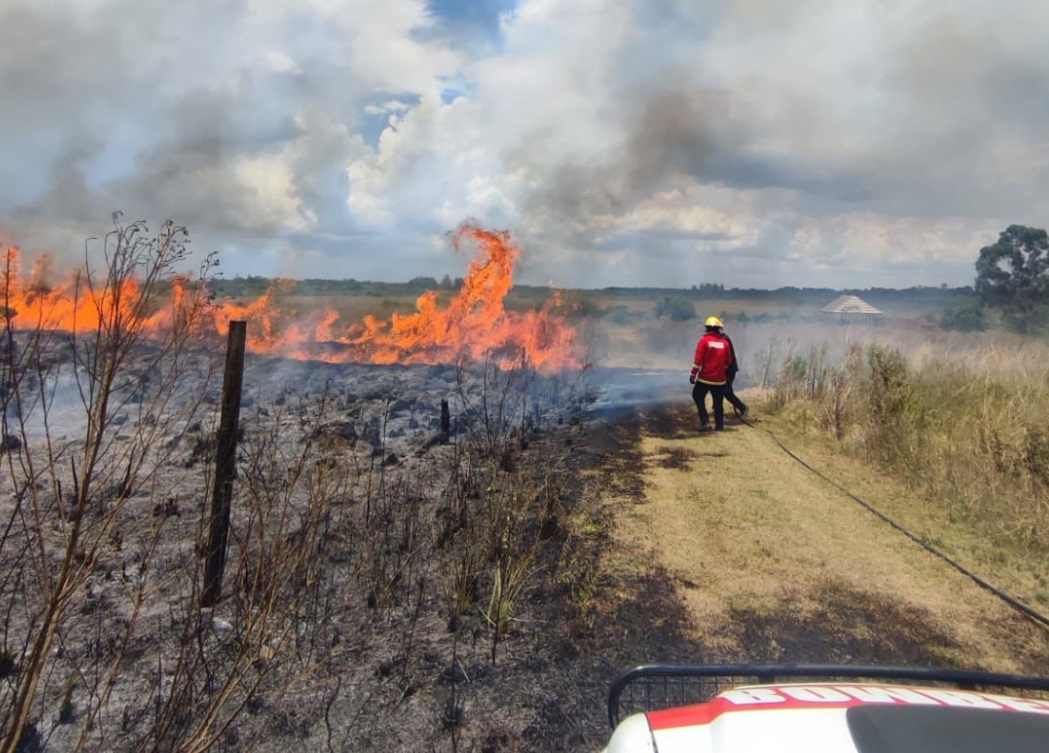 Sofocaron un incendio de gran magnitud en Itaembé Guazú